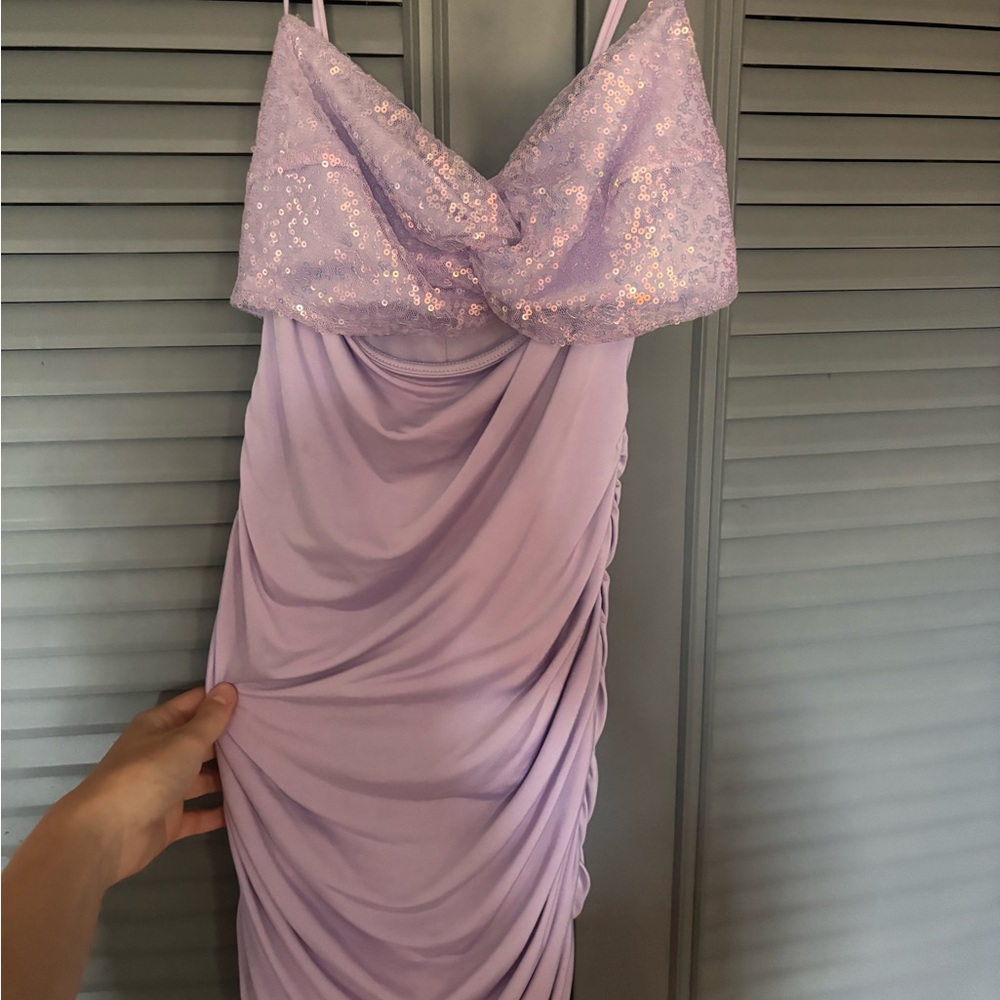 Lucy in the Sky Lavender Sequin Mini Dress
